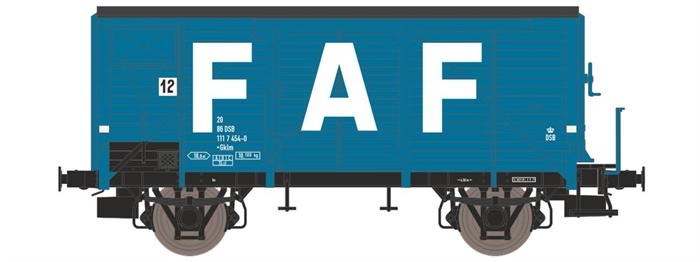 Dekas 872332 FAF 12, 2086 DSB 111 7 454-0, approx. 1968–75, UPCOMING NEW RELEASE 2027