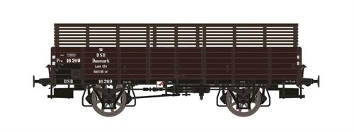 Dekas 873037 7 DSB PFB 16 269, brown, air brake and turf fence