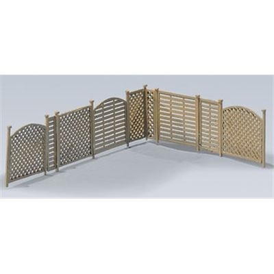 Faller 130361 Fence System in H0 Scale - 70 Parts