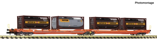  Fleischmann 6660052 Articulated double-pocket wagon T3000e, Wascosa, Track N
