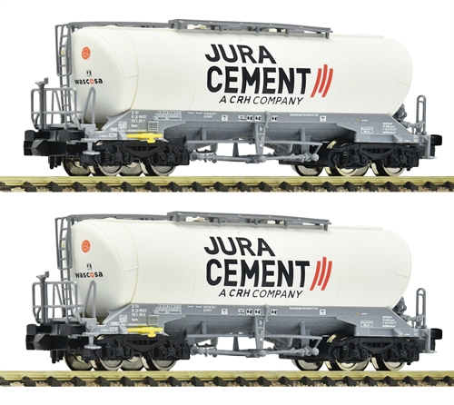 Fleischmann 6660090 2-piece set: Silo wagons, Wascosa/Jura Cement, Gauge N