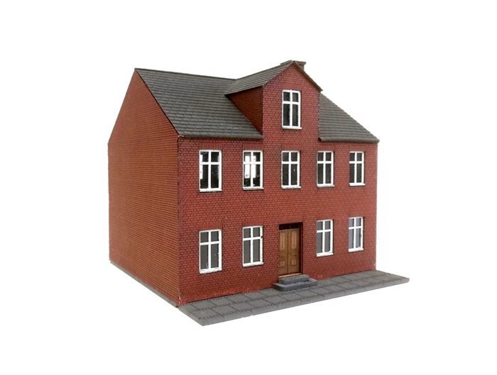 Hobbytrade 87227 Rødt byhus med kvist, H0