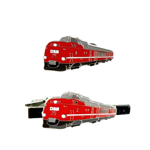 Tognål slipsenål DSB MA-lyntog rød