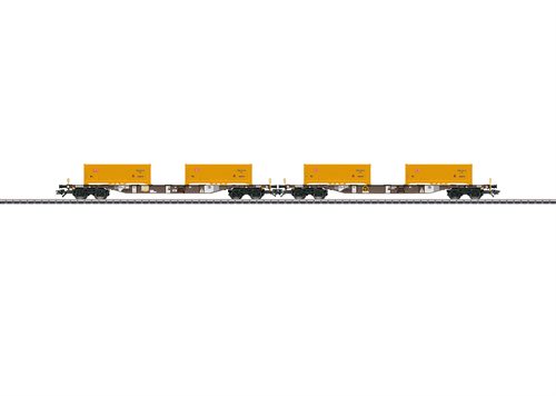 Märklin 47130 Dobbelt containerbærevognsæt "Erdaushub Stuttgart 21" ep VI, H0 NYHED 2019