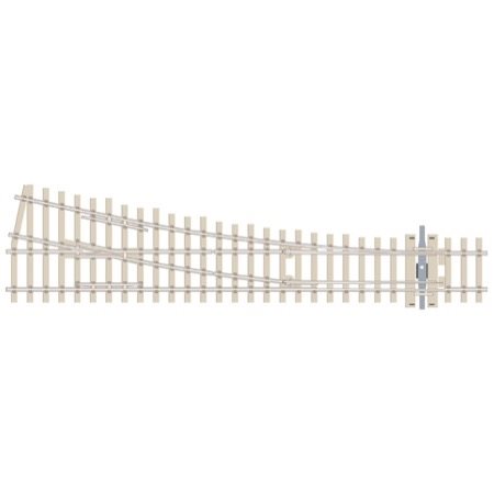 Peco SL-E1095 Track switch with concrete sleeper, right, code 75
