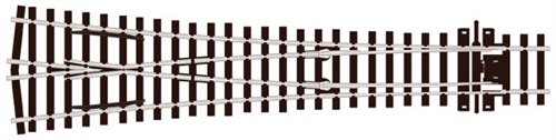 Peco SL-E 198 Y krydssporskifte, stor radius, code 75, H0 NYHED 2019