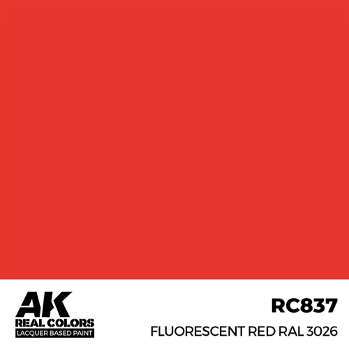 AKRC837 Fluorescent Red RAL 3026, 17 ml