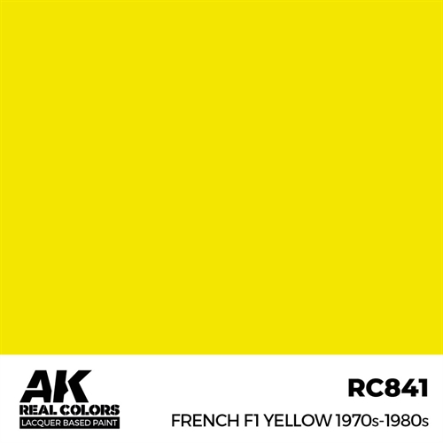 AKRC841 French F1 Yellow 1970s-1980s, 17 ml