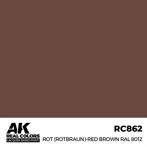 AKRC862 Rot (Rotbraun)-Red (Red Brown) RAL 8012, 17 ml