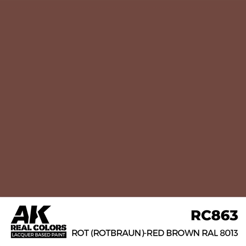 AKRC863 Rot (Rotbraun)-Red (Red Brown) RAL 8013, 17 ml