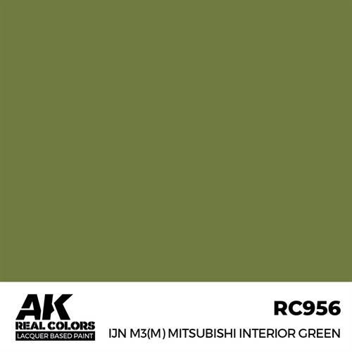 AKRC956 IJN M3(M) Mitsubishi Interior Green, 17 ml