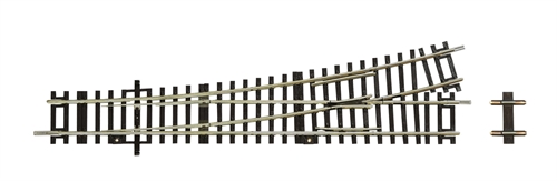 Roco 42442 Turnout, left, Wr 15, without electricity, length 230 mm