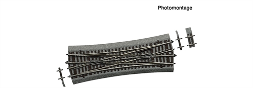 Roco 42595 Double crossing track DKW15 with ballast, H0