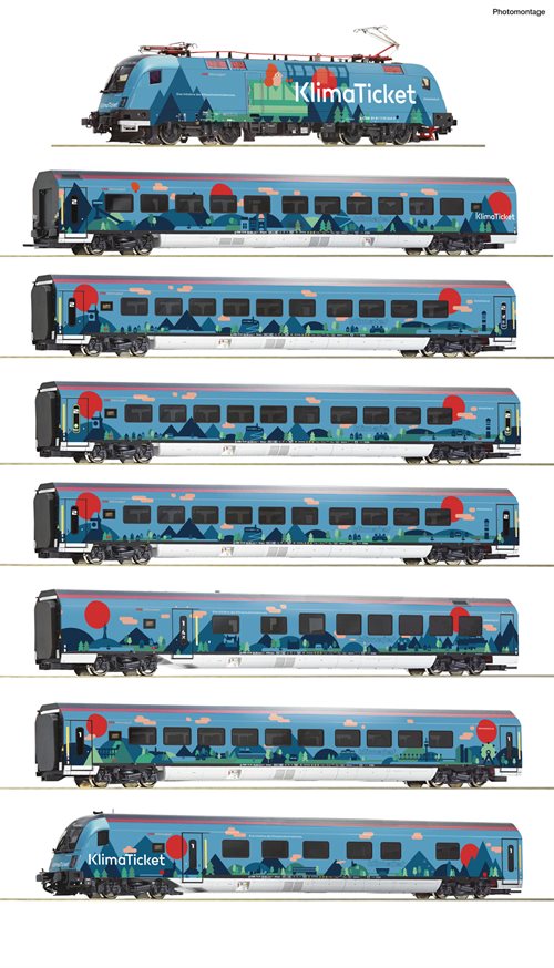 Roco 61501 8-tlg. Set: „Klimajet“, ÖBB, ep VI, DC,  H0