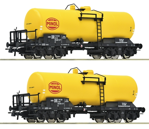 Roco 6600199 2-part set, tank cars "Minol", DR, ep IV