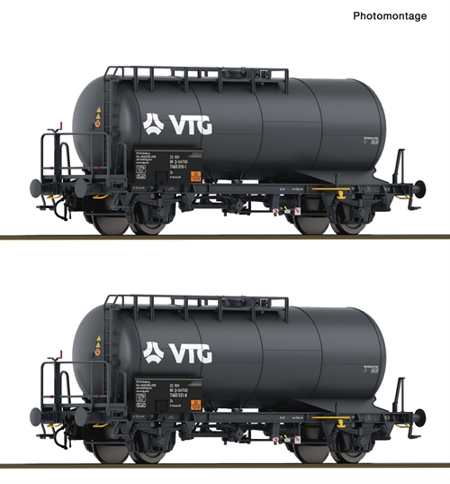 Roco 6600246 2 part. Set: Tank wagons "VTG", GATX