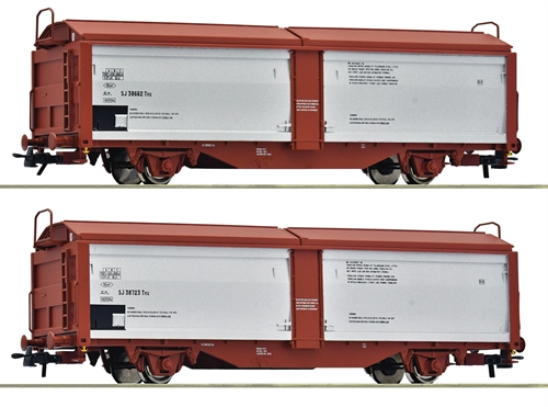 Roco 6600257 2 part. Set: Sunroof/Sliding wall wagons, SJ COMING NEW 2026