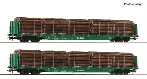 Roco 6600319 2 part. Set: Pole wagons with wood, OnRail, COMING NEW 2026