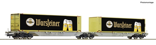 Roco 6600320 Container double flatbed, Warsteiner, COMING NEW 2026