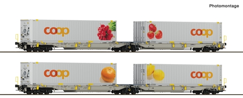 Roco 6600323 2 part. Set 2: T2000 double pocket articulated trolley, railCare COMING NEW 2026