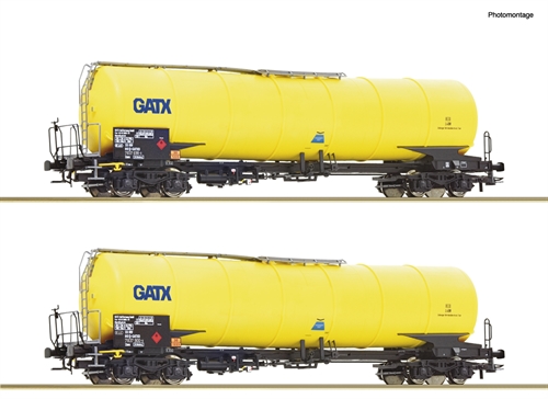 Roco 76025 2-piece set: Tank wagons, GATX DC, ep VI