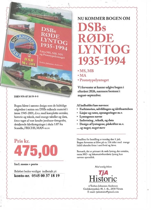 Tja Historic 8 DSB's red express trains 1935-1994