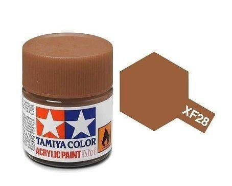 Tamiya 81728 Acrylic Paint, XF28, Dark Copper, 10 ml