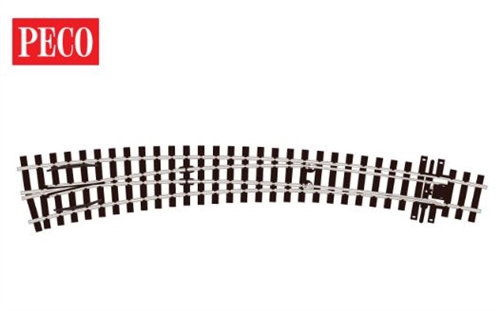 Peco SL-e1486 Curved turnout, large radius, right, H0m, code 75