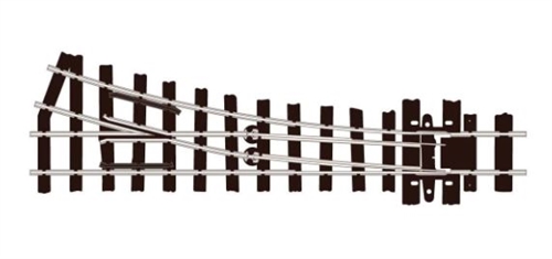 Peco SL-e491 Switch (irregular sleepers), small radius, right, code 80