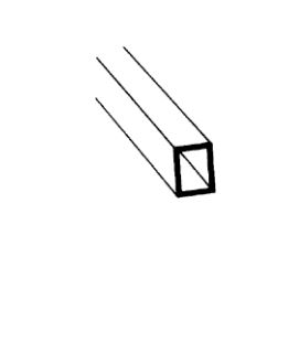 Plastruct 90632 Polystyrene Rectangular Tube, 7.9mm x 6.4mm x 0.6mm length 38.1 cm, 5 pcs