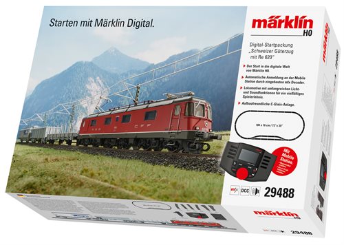 Märklin 29488 Digital Starter Set "Swiss Freight Train with Re 620"