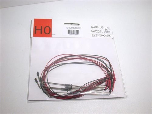 Aarhus Model Elektronik 0001 10,7 cm gadelampe, 5 stk pakke, H0