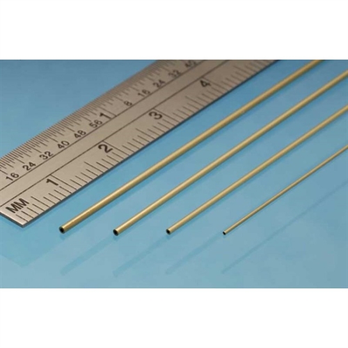 Albion Alloys SFT1 Ass. Pack Brass Tubes, Ø 0.4, 0.6, 0.8 and 1.0 mm, Length 305 mm, 4 pcs per pack