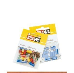 Brawa 3044 Muffer, brune, 2,5 mm, gammel model, 10 stk