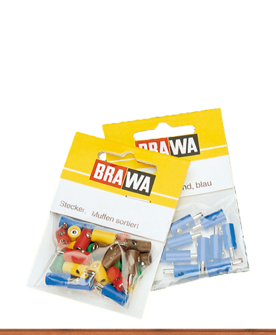 Brawa 3054 Stik, brune, 2,5 mm, gammel model, 10 stk.