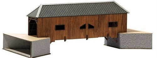 Busch 8220 Holzbrücke "Schwarzenberg" ECHTHOLZ, Spur N