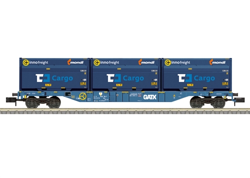 MiniTrix 18434 Type Sgnss Container Transport Wagon, Gauge N