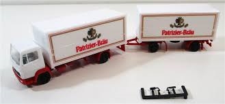 Herpa 828292 Mercedes Benz Front Car Trailer, Patrizier-Bräu, H0