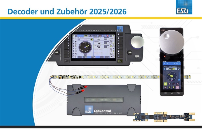 ESU 52984 Decoder and accessories catalog 2025/2026