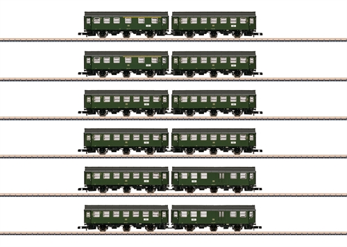 Märklin 87061 Set of 6 pairs of conversion cars in display, GAUGE Z