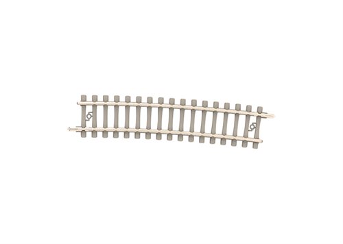 Minitrix 14516 Gebogenes Gleis mit Betonschwellen 526,2 mm, KOMMENDE NYHED 2023