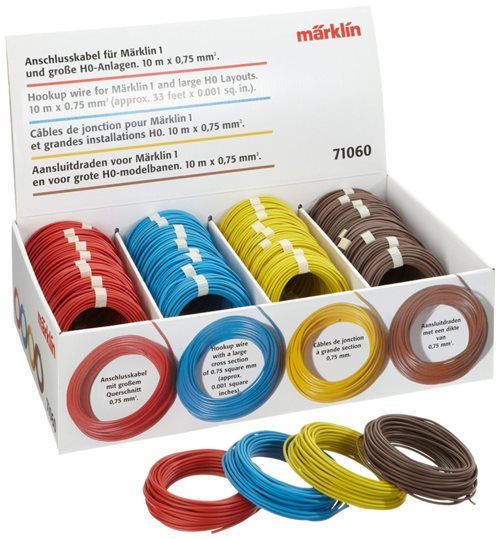 Märklin 71060-1 Ledning, rød, 0,75 kvadrat, 10 meter