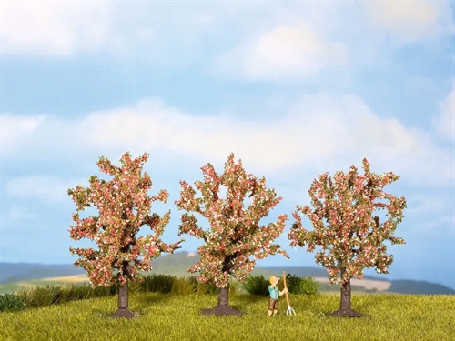 Noch 25112 Fruit trees, 3 pieces, 8 cm high, H0, TT