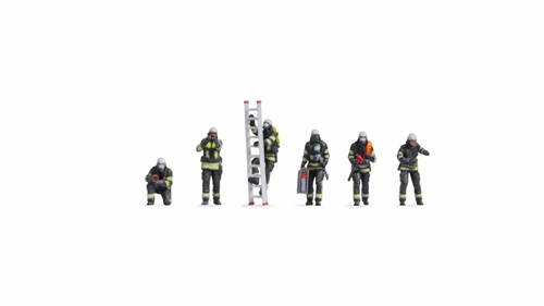 Noch 35000 Firefighters, six figures, 3D printed, Gauge N