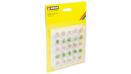Noch 06920 Profi grass tufts, Stone. Green and beige, with white and beige stones, 25 pieces, 6 mm