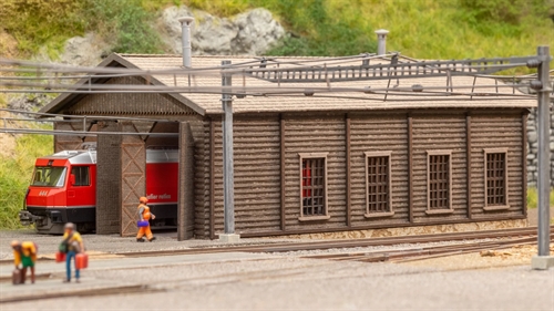 Noch 63025 Double depot "Bjergruin", cardboard and 3D-printed parts, Gauge N