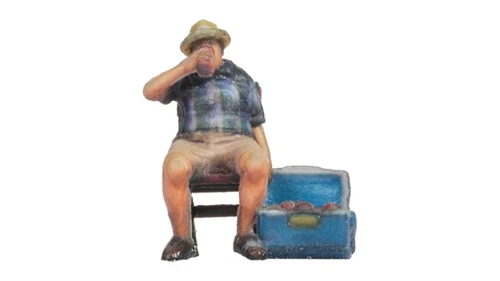 Noch 10431 Man on Folding Chair H0