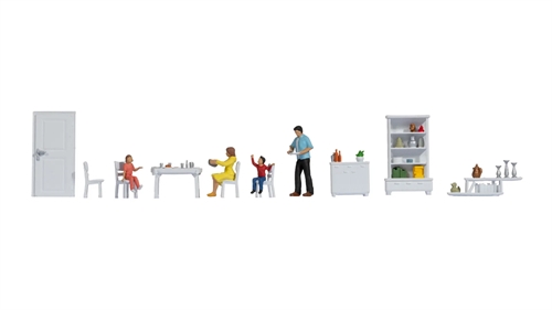 Noch 16284 Figures theme world "Dining room", H0