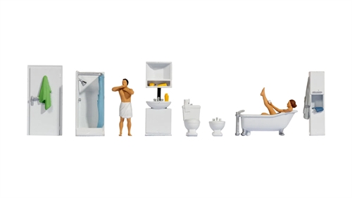 Noch 16289 Figures theme world "Bathroom", H0