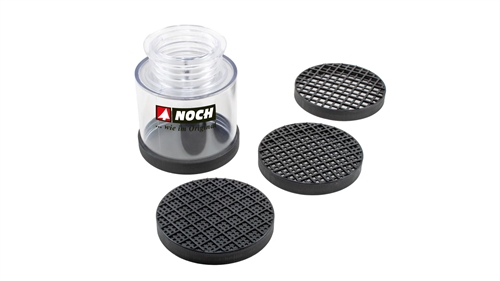 Noch 60127 Flock replacement container with three sieves and a lid
